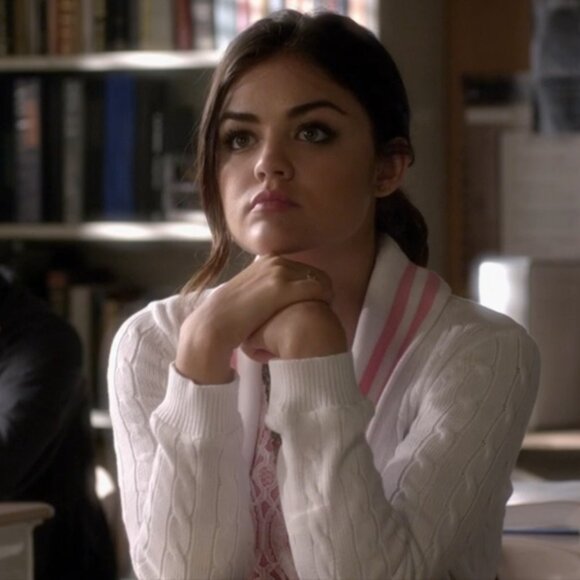 Lauren Active Shawl-Collar Cabled Cardigan ASO Aria Montgomery - Picture 10 of 11